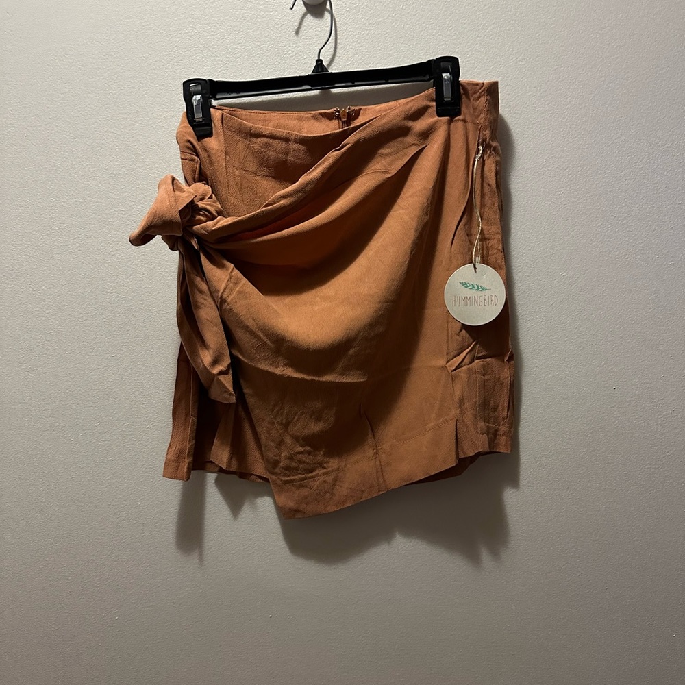 Hummingbird Warm Brown Mini Skirt